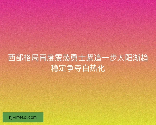 西部格局再度震荡勇士紧追一步太阳渐趋稳定争夺白热化